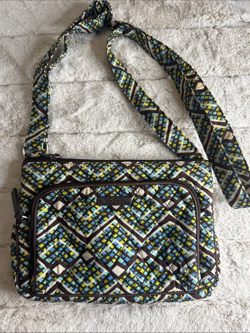 Retired Vera Bradley Rainforest little Hipster Crossbody Bag
